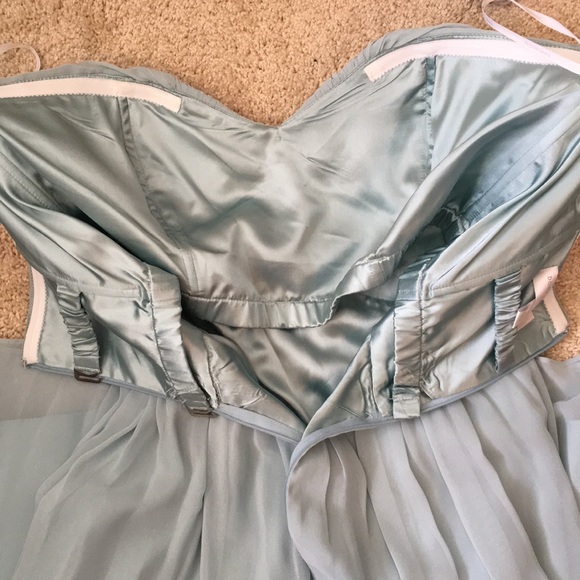 Donna Morgan Teal Gray Blue Formal Never worn - Picture 5 of 6